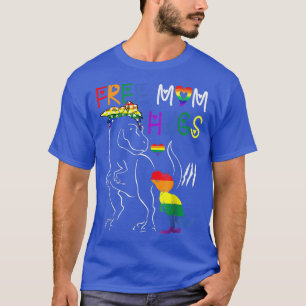 Mama Hugs LGBT Pride Mama Dinosaur Re  T-Shirt