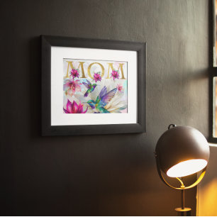 Mama Hummingbird Poster