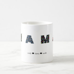 Mama Hund Katzenpfote benutzerdefinierte Namen Kaffeetasse
