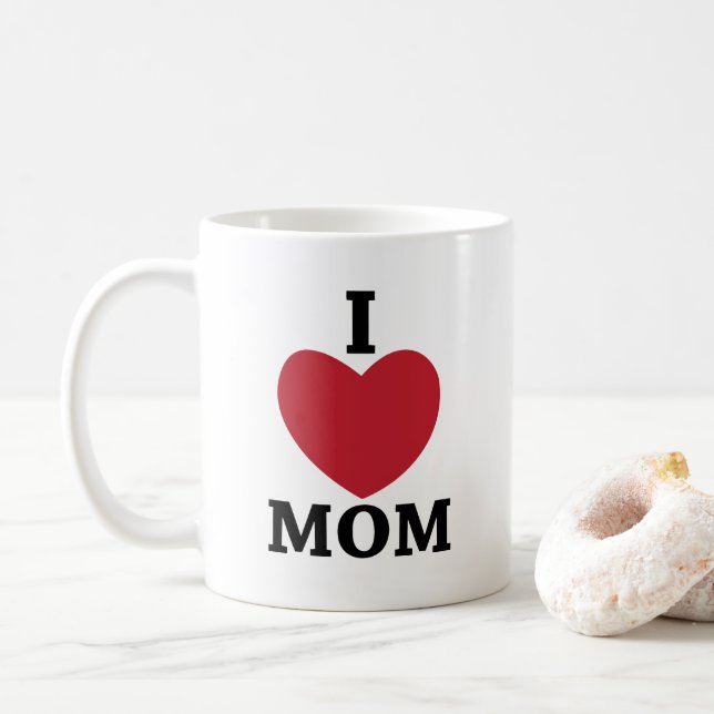 MAMA I LIEBE MAMA KAFFEETASSE (Mit Donut)