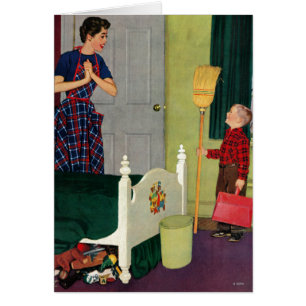 Mama, ich habe mein Zimmer aufgeräumt!