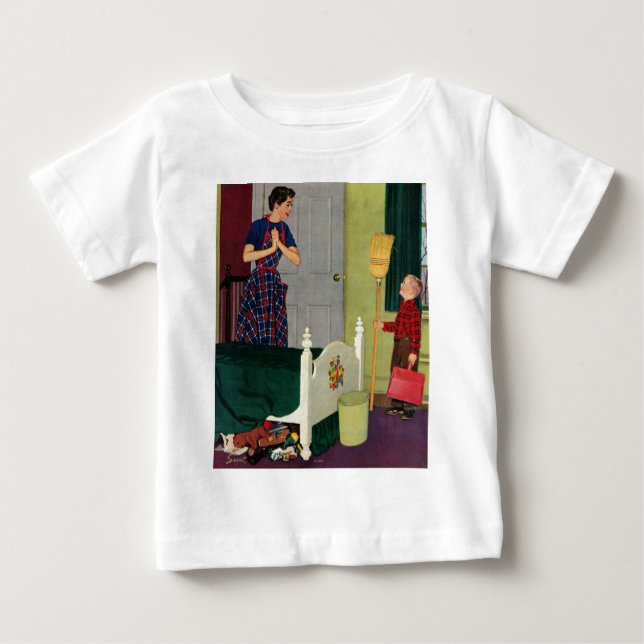 Mama, ich habe mein Zimmer sauber gemacht! Baby T-shirt (Vorderseite)