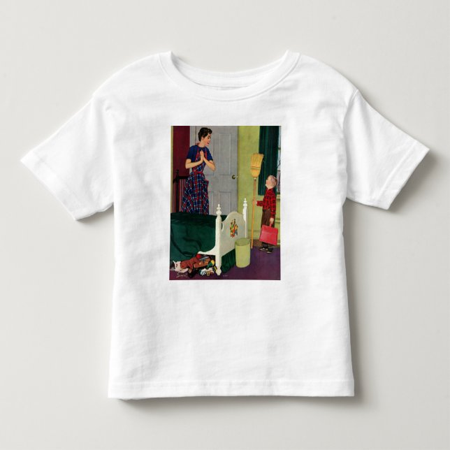 Mama, ich habe mein Zimmer sauber gemacht! Kleinkind T-shirt (Vorderseite)