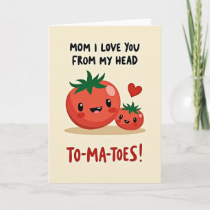 Mama ich liebe dich Tomatenkarte Karte
