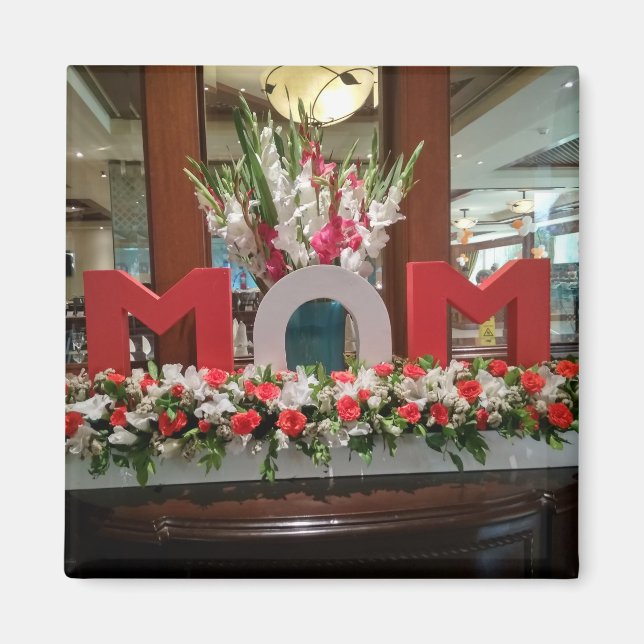 "Mama, ich Liebe du" - ein herzliches Dankeschön a Magnet (Vorne)