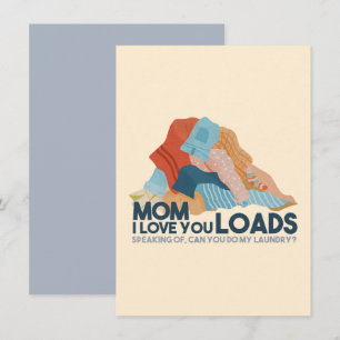 Mama, ich Liebe, du ladest Mitteilungskarte