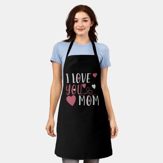 Mama - Ich Liebe Sie Mama Schürze (Getragen)