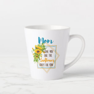 Mama ich Liebe Sie mögen die Sonnenblumen Lieben d Milchtasse