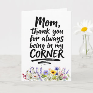 Mama Immer In Meiner Ecke Aquarell Wildblume Karte