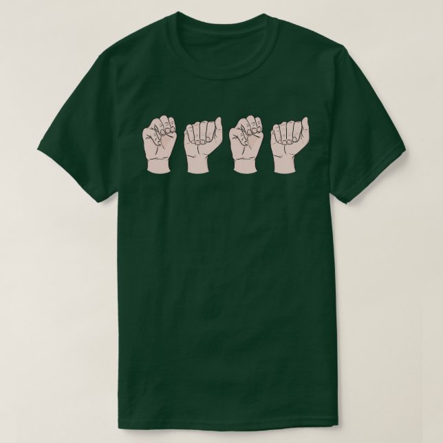 Mama in ASL T-Shirt (Design vorne)