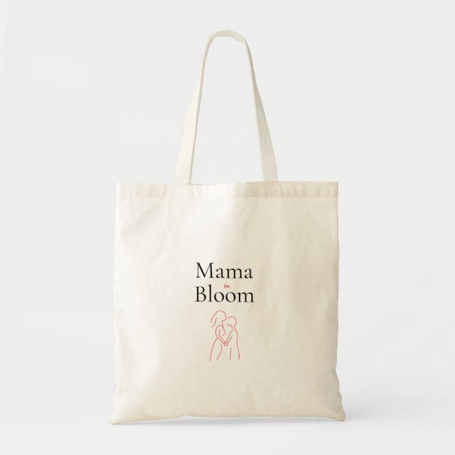 Mama in Bloom Ästhetik-Tasche Tragetasche (Vorne)