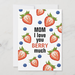 Mama in der Liebe berry viel Mutter Erdbeere Feiertagskarte