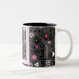 MAMA IN DER UNTERSCHIEDLICHEN SPRACHTasse Zweifarbige Tasse