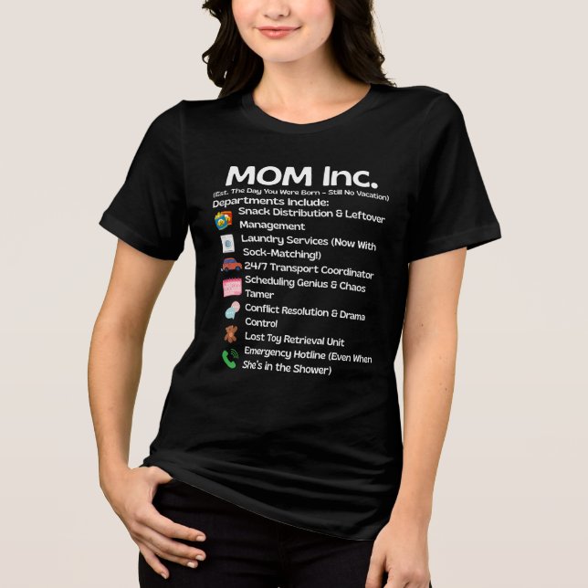 MAMA Inc. - Funny Mothers Day for Mama Tri-Blend Shirt (Vorderseite)