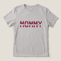 Mama individuell Text für Kinder Namen Geschenk Tri-Blend Shirt