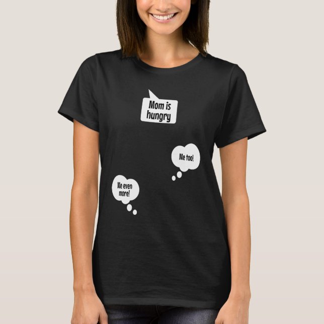 Mama is hungry  Top for pregnant women with twins (Vorderseite)