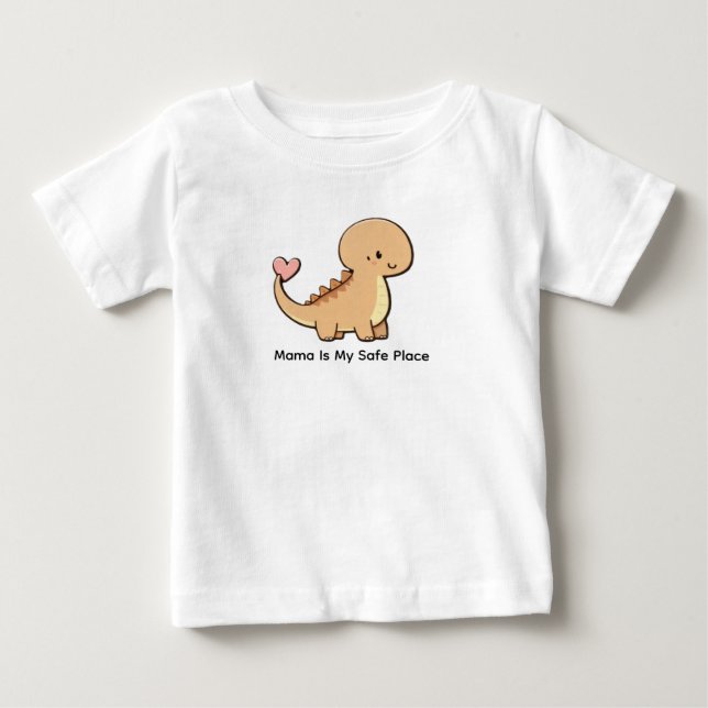 Mama Is My Safe Place baby t shirt (Vorderseite)