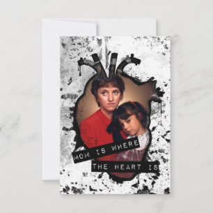 Mama ist da, wo das Herz ist Einladung