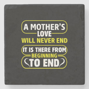 Mama ist die Liebe einer Mutter, die niemals endet Steinuntersetzer