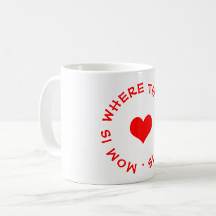 Mama ist dort, wo das Herz ist Kaffeetasse