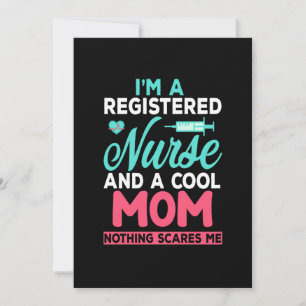 Mama ist eine examinierte Krankenschwester und ein Feiertagskarte