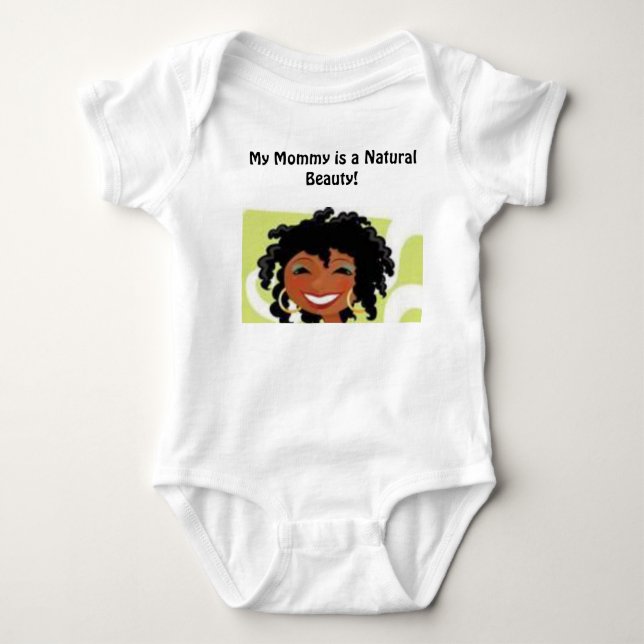 Mama ist eine natürliche Schönheit Baby Strampler (Vorderseite)