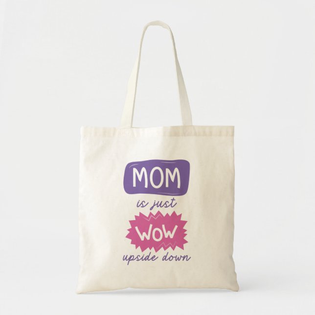 Mama ist einfach nur Würfel auf dem Kopf Tragetasche (Vorne)