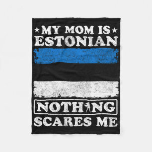 Mama ist Estnisch nichts stört mich Estland Mutter Fleecedecke