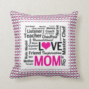 Mama ist Liebe Geschenk, die der Mutter Tagesfür Kissen