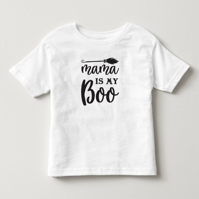 Mama ist mein Boo Halloween Kleinkind T-shirt (Vorderseite)