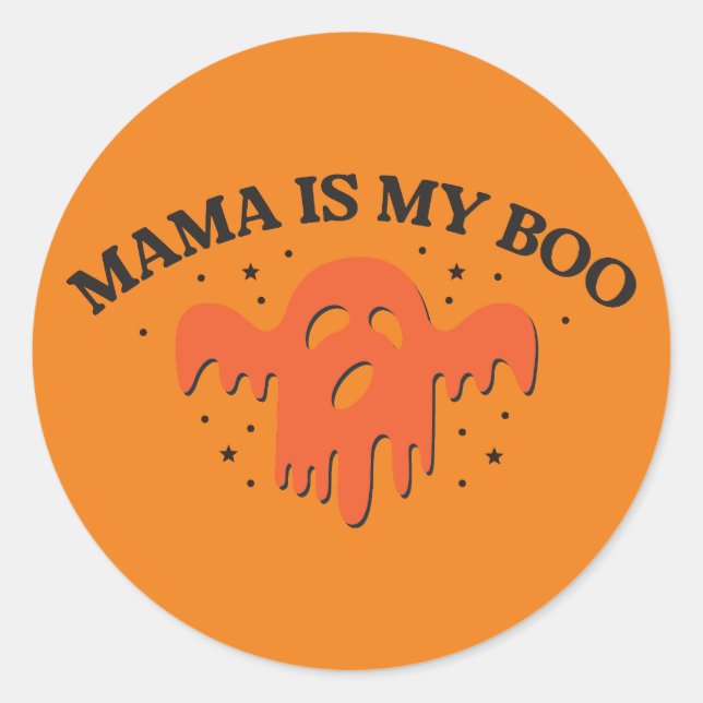 Mama ist mein Booblock Runder Aufkleber (Vorderseite)