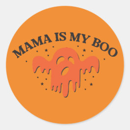 Mama ist mein Booblock Runder Aufkleber