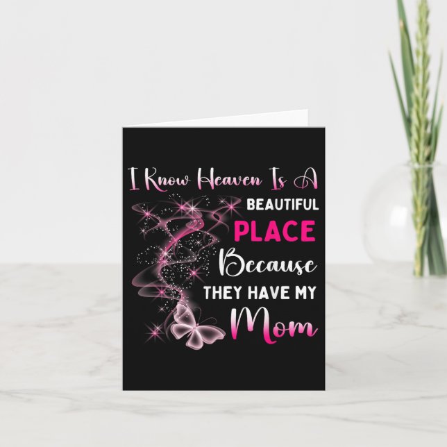 Mama ist mein Schutzengel am Paradies Karte (Vorderseite)