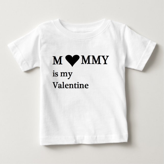 Mama ist mein Valentine-Baby-Säugling Baby T-shirt (Vorderseite)