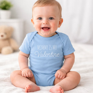 Mama ist mein Valentinstag Baby Strampler