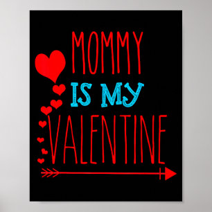 Mama ist mein Valentinstag _ Erwachsene und Kinder Poster