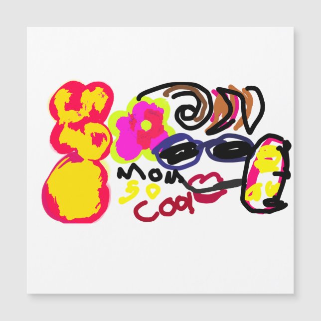 Mama ist so cool  magnetkarte (Vorderseite)