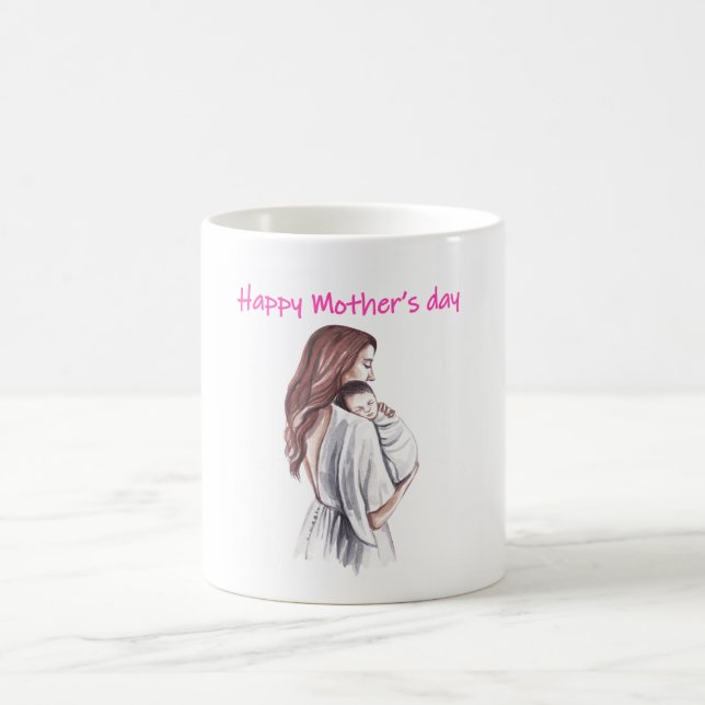 "Mama, jeder Tag ist dein Tag. Muglady" Kaffeetasse (Mittel)