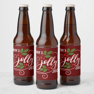 Mama Jolly Saft Weihnachtsjubiläum Bierflasche Bierflaschenetikett
