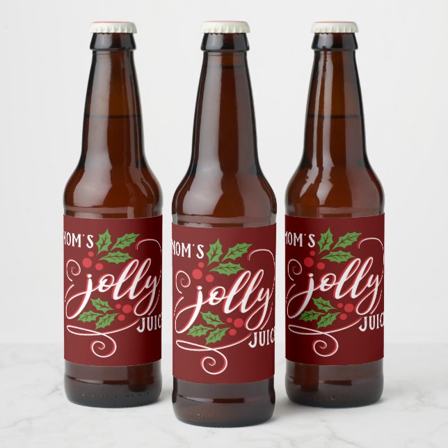 Mama Jolly Saft Weihnachtsjubiläum Bierflasche Bierflaschenetikett (Flaschen)