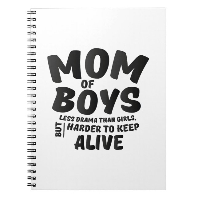 Mama-Jungen-Mutter-Tagesgeschenke Notizblock (Vorderseite)
