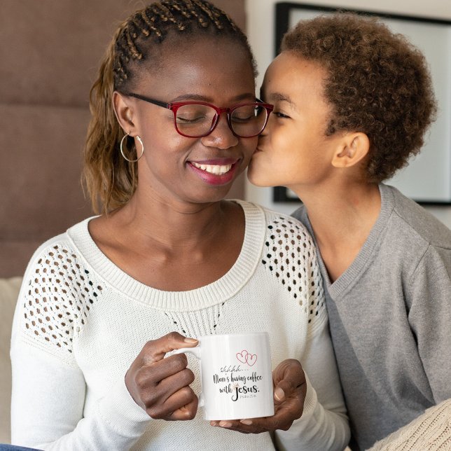 MAMA-KAFFEE MIT JESUS Christlicher, ruhiger Zeitan Kaffeetasse (Von Creator hochgeladen)