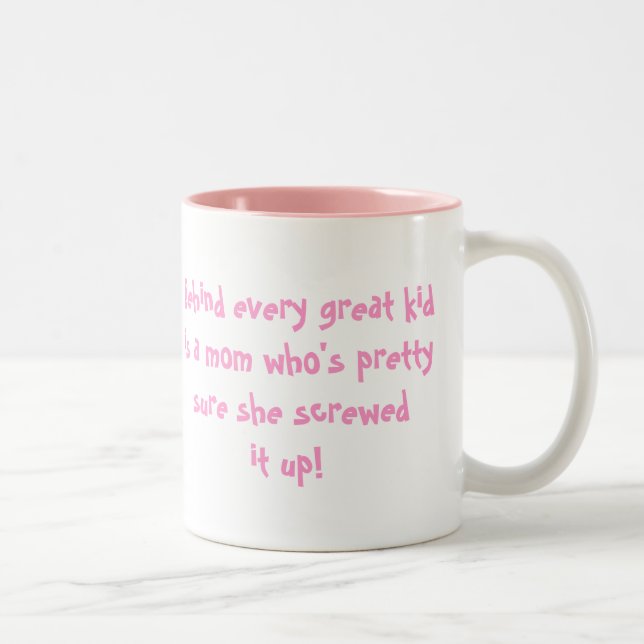 Mama-Kaffee-Tasse Zweifarbige Tasse (Rechts)