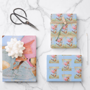Mama Kangaroo mit Joey Geschenkpapier Set