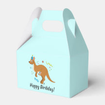 Mama Kangaroo und Baby in Birthday Hats