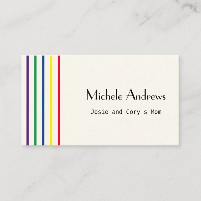 Mama-Kartenkartentext wiedergeben Visitenkarte (Vorderseite)