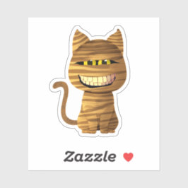 Mama Katze mit großem Lächeln Aufkleber