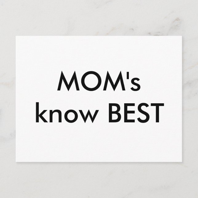 Mama kennt BEST Postkarte (Vorderseite)