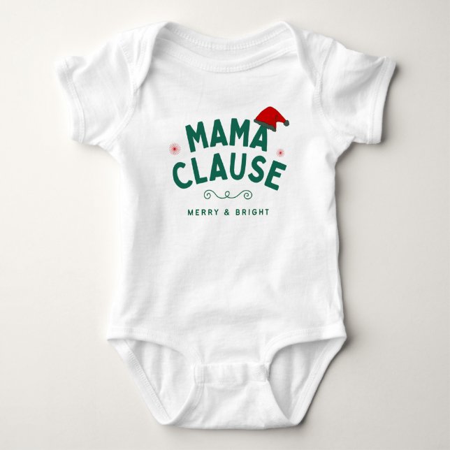 Mama-Klausel Baby Strampler (Vorderseite)