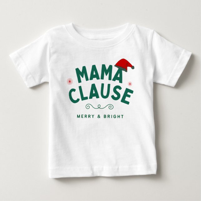 Mama-Klausel Baby T-shirt (Vorderseite)